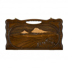 Нарды резные "Арарат и Хор Вирап" с ручкой 50